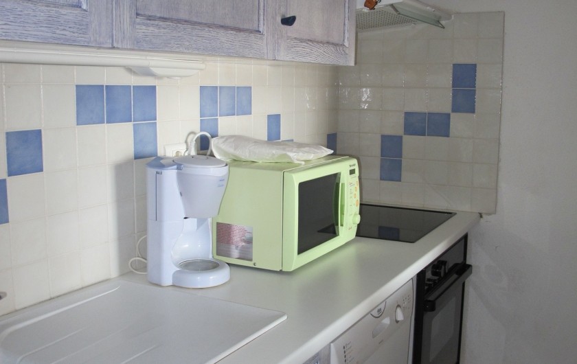 Location de vacances - Appartement à La Grande-Motte - cuisine, avec plaque de cuisson, four et lave-vaisselle