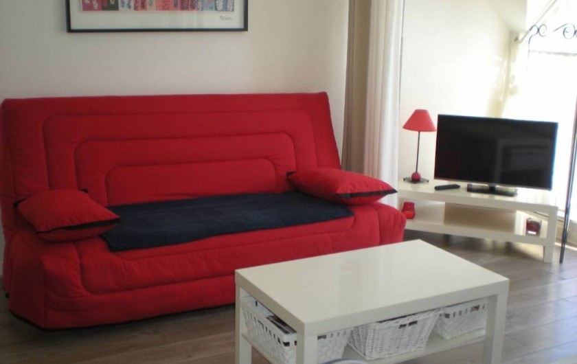 Location de vacances - Appartement à Perros-Guirec - Séjour-Salon, coin télé