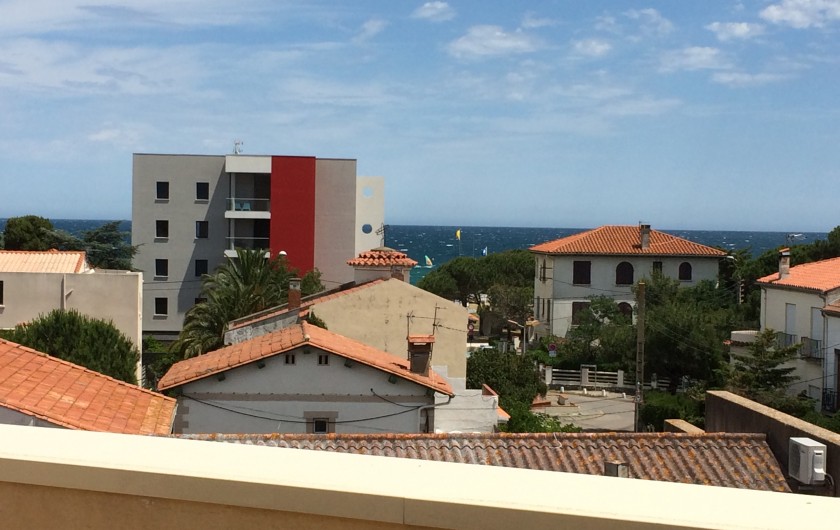 Location de vacances - Appartement à Argelès-sur-Mer - VUE MER DU COIN REPAS