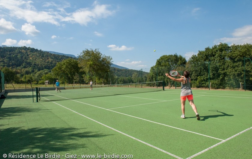 Location de vacances - Hôtel - Auberge à Giez - Terrain de tennis - prêt de matériel