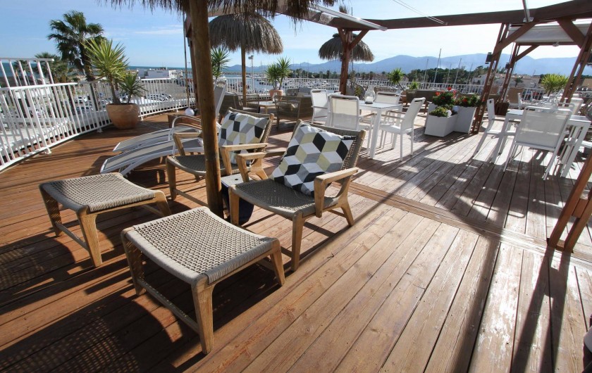 Location de vacances - Appartement à Saint-Cyprien Plage - Toit-terrasse - lieu de vie partage