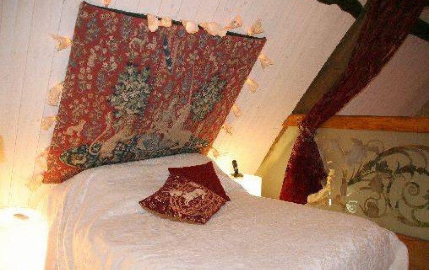 Location de vacances - Villa à Simeyrols - Chambre s/mezzanine Lit 160x200cm 1 Bureau Fibre/wifi pour  télétravailler