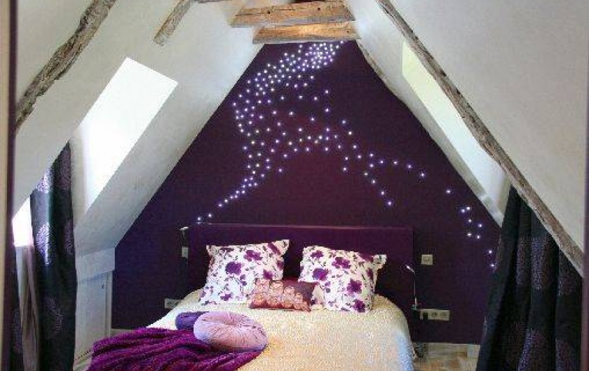 Location de vacances - Villa à Simeyrols - Chambre Parentale à l'étage  clim, lit 160x200cm & Linge fourni