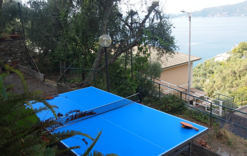 Location de vacances - Villa à Zoagli - Table ping-pong dans le jardin