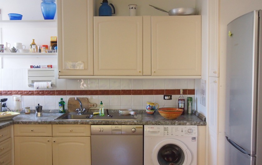 Location de vacances - Villa à Zoagli - Cuisine avec machine vaisselle et a laver