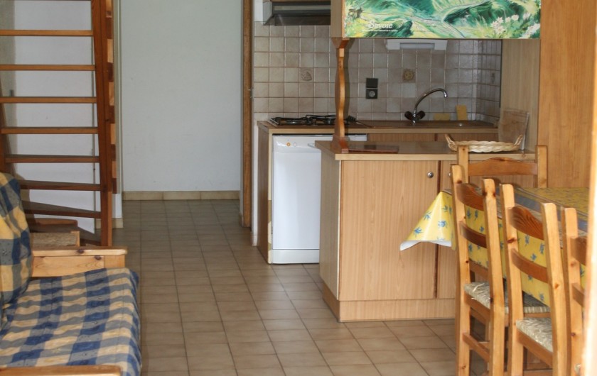 Location de vacances - Appartement à Peisey-Nancroix - Séjour/cuisine