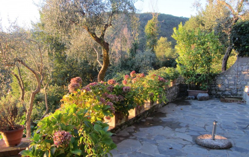 Location de vacances - Villa à La Spezia - La grande terrace devant la Villa