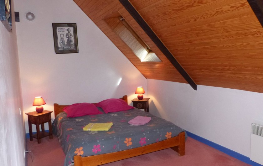 Location de vacances - Maison - Villa à Kermeurzac'h - La chambre avec lit en 140