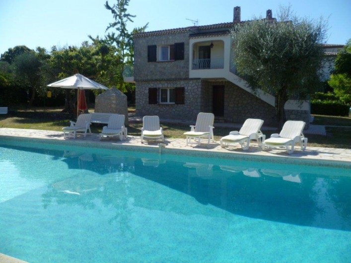 Location de vacances - Villa à Grasse - La piscine un jour d'été