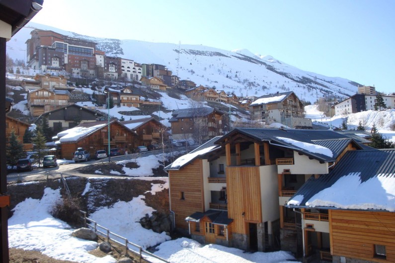 Location de vacances - Appartement à Les Deux Alpes - Au sud : vue sur l'Alpe de Venosc