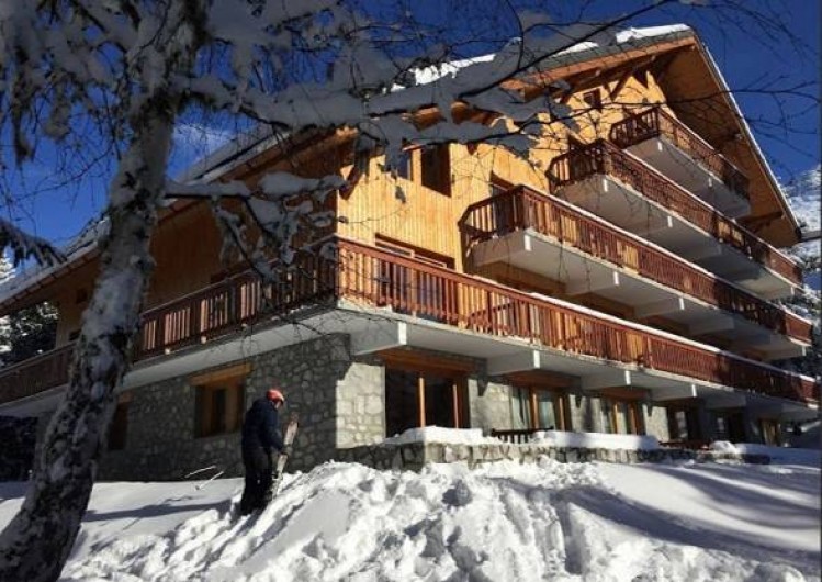 Location de vacances - Appartement à Méribel - Situé au pied des pistes, l'appartement est au RDC, départ skis aux pieds!!