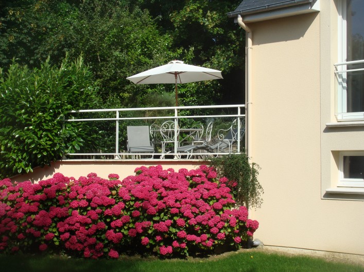 Location de vacances - Gîte à Arromanches-les-Bains - terrasse gite