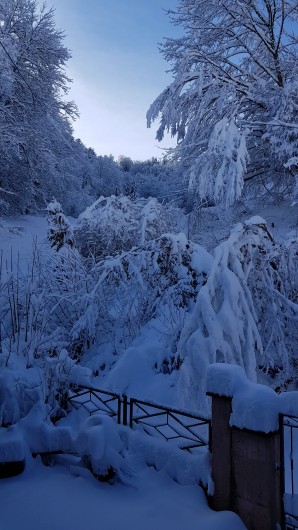 Location de vacances - Gîte à Rombach-le-Franc - La propriété en hiver