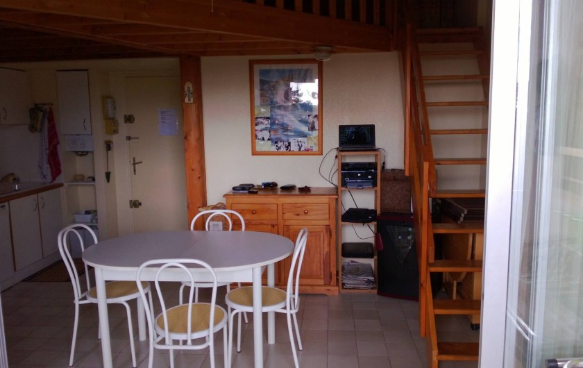Location de vacances - Appartement à Le Cap d'Agde - LA PIECE A VIVRE VUE DU BALCON