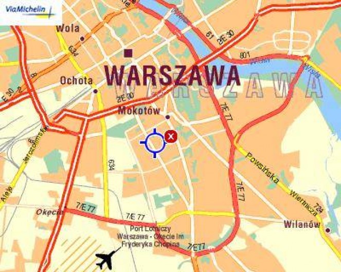 Location de vacances - Appartement à Varsovie - Localisation à Varsovie