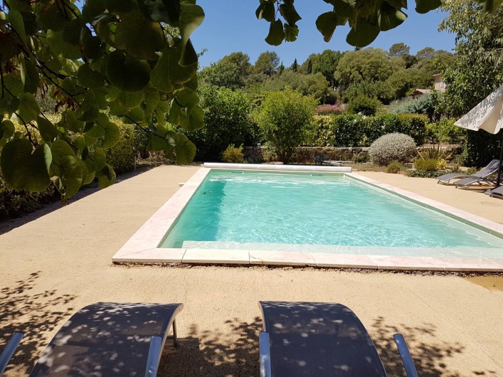 Location de vacances - Mas à Lorgues - Autre vue piscine