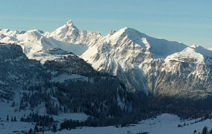 Location de vacances - Chalet à Morillon - Station de ski tous niveaux 150 Km de pistes