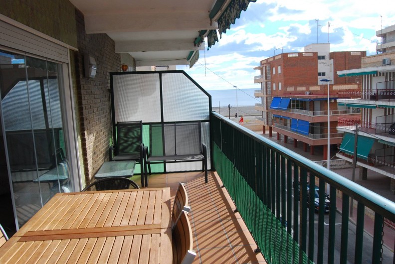 Location de vacances - Appartement à Santa Pola - Balcon vue sur mer