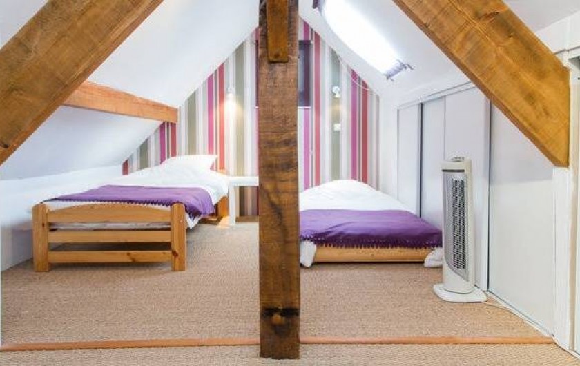 Location de vacances - Gîte à Saint-Michel-sur-Loire - Chambre de l'étage avec 2 lits simples