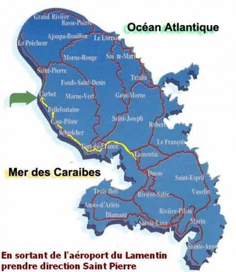 Location de vacances - Bungalow - Mobilhome à Le Carbet - Itinéraire