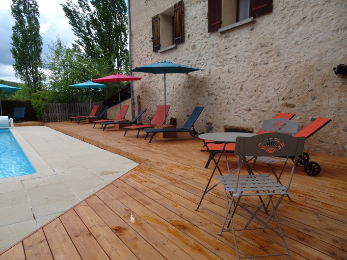 Location de vacances - Chambre d'hôtes à Venterol - piscine