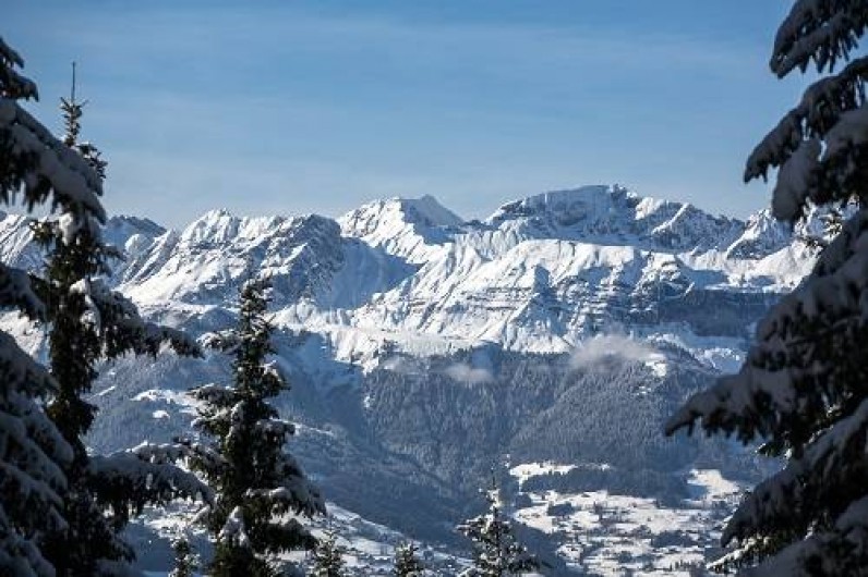 Location de vacances - Chalet à Saint-Gervais-les-Bains - Fabuleuse vue depuis le Spa