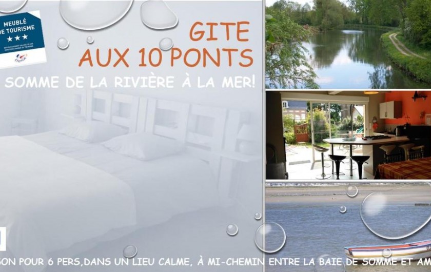 Location de vacances - Gîte à Pont-Remy - Gîte 6/8 pers.   "AUX 10 PONTS"  à Pont Rémy