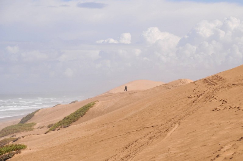 Location de vacances - Villa à Mirleft - La dune devant la plage