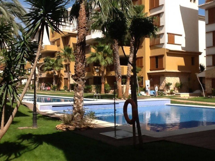 Location de vacances - Appartement à Torrevieja - Vue de la piscine de la propriété