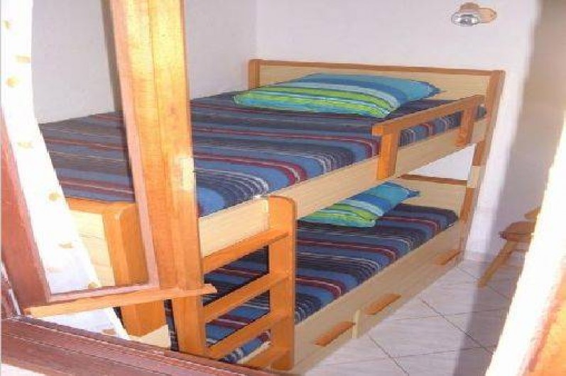 Location de vacances - Villa à Cargèse - chambre cabine ( lits 0,90m ) superposés)