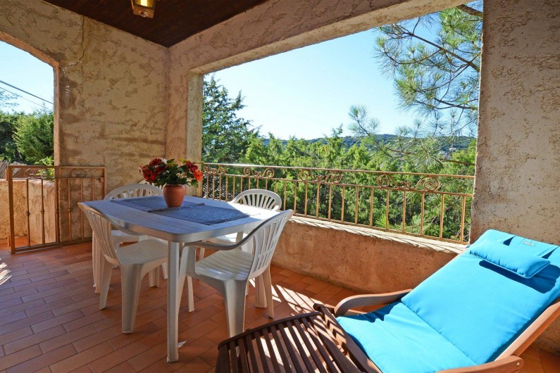 Location de vacances - Villa à Porto-Vecchio - TERRASSE COUVERTE villa 5 ou 6