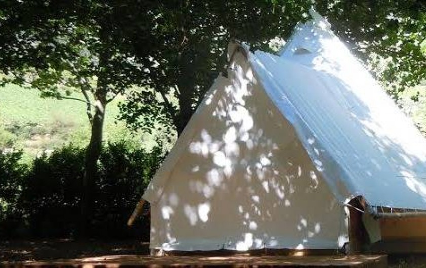 Location de vacances - Camping à Castelbouc - Nos tentes tipis à louer