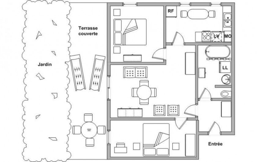 Location de vacances - Appartement à Draguignan - Le plan du logement