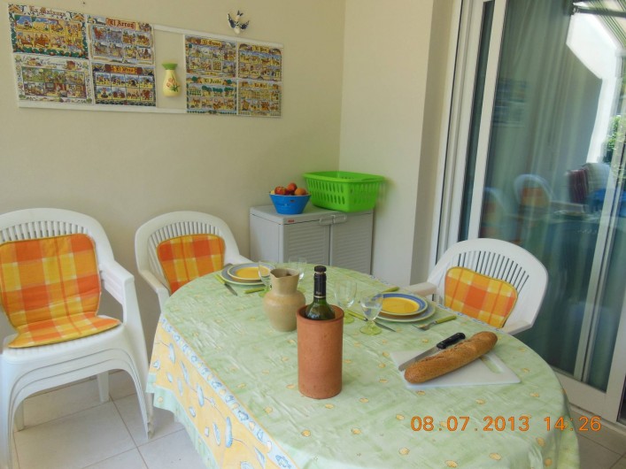 Location de vacances - Appartement à Dénia - la terrasse ou il fait bon manger l'été
