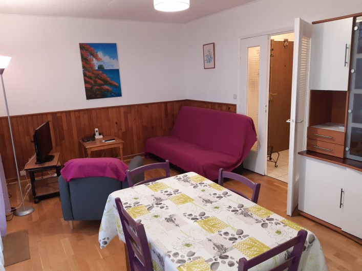 Location de vacances - Bungalow - Mobilhome à Sainte-Luce - SÉJOUR CANAPÉ LIT 2 PERS.
