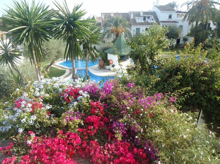 Location de vacances - Chalet à Marbella - vue depuis la 1ère chambre