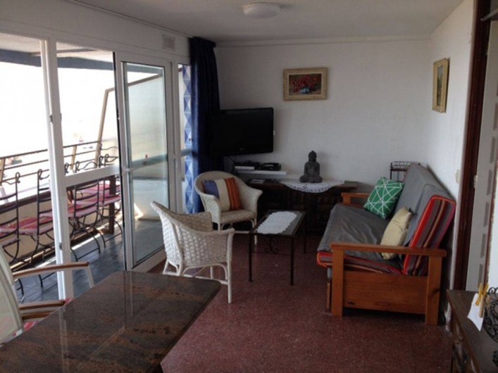 Location de vacances - Appartement à L'Estartit - Séjour avec vue Iles et Mer