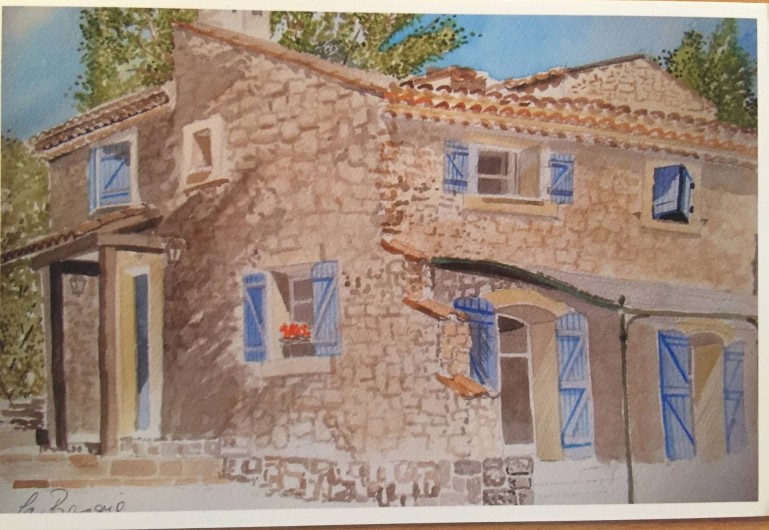 Location de vacances - Mas à Bagnols-en-Forêt - Peinture faite par un locataire!