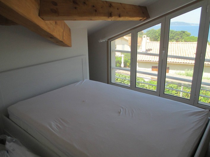 Location de vacances - Maison - Villa à Le Pradet - Chambre 1 lit double vue mer