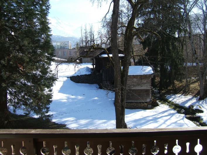 Location de vacances - Appartement à Saint-Gervais-les-Bains - Vue de la terrasse