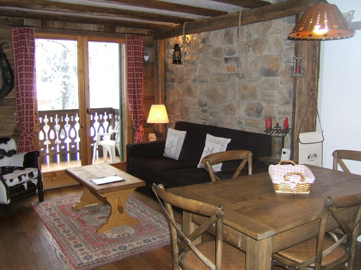Location de vacances - Appartement à Saint-Gervais-les-Bains - Salon