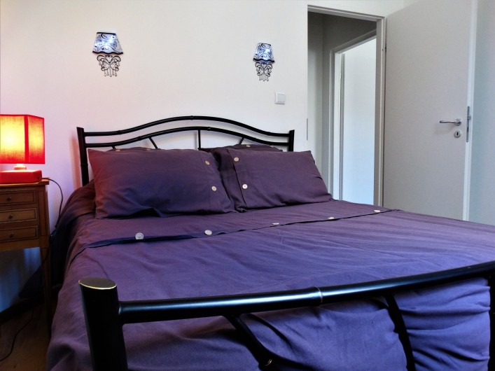 Location de vacances - Appartement à Saumur - chambre 1 avec un lit double