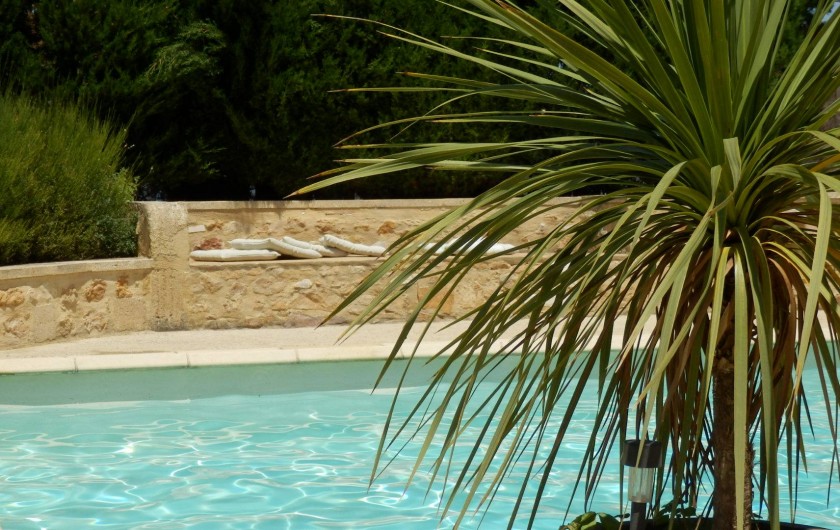 Location de vacances - Mas à Saint-Victor-la-Coste - Espace piscine