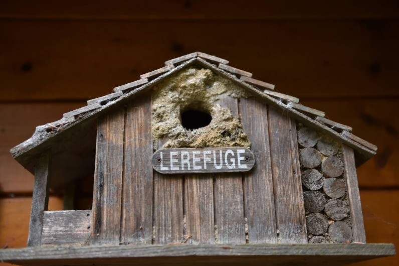 Location de vacances - Chambre d'hôtes à Melrand - Un des abris à oiseaux dans le petit parc