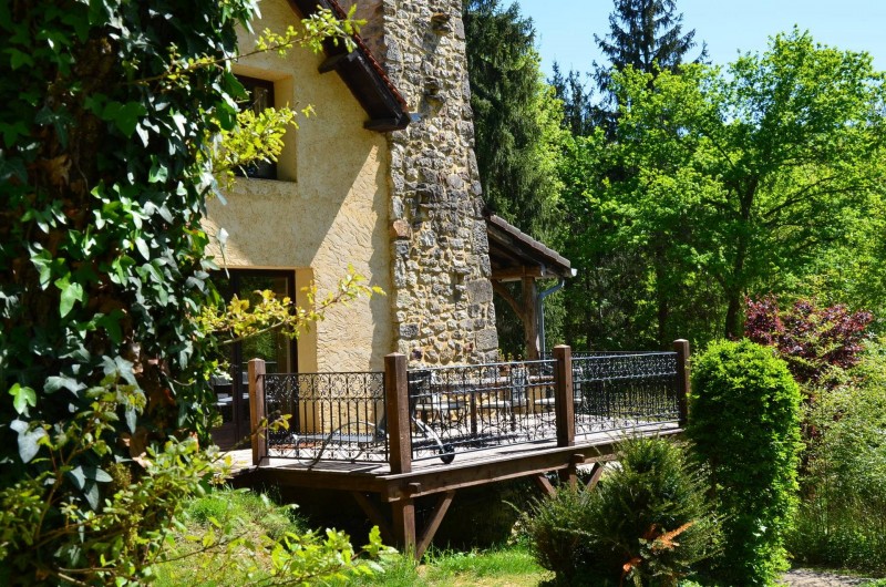Location de vacances - Maison - Villa à Payrac - Terrasse côté Ouest