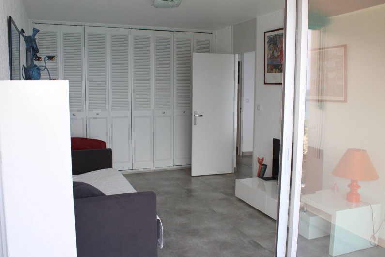 Location de vacances - Appartement à Banyuls-sur-Mer - Chambre 1 Transat extérieur 11 m2 Canapé lit 160