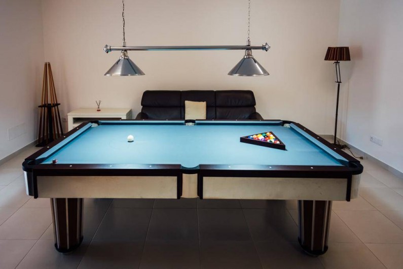 Location de vacances - Villa à São Martinho do Porto - Grande salle de jeux avec Snooker et baby-foot