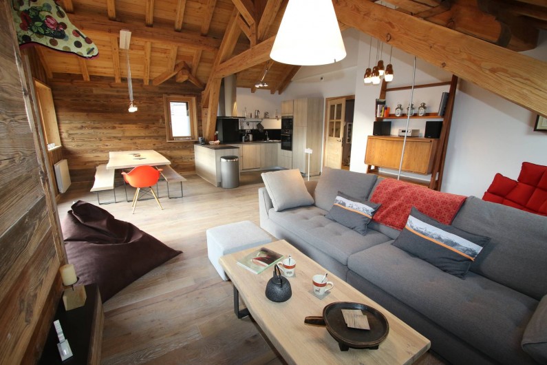 Location de vacances - Appartement à La Salle-les-Alpes - Pièce à vivre : vue générale