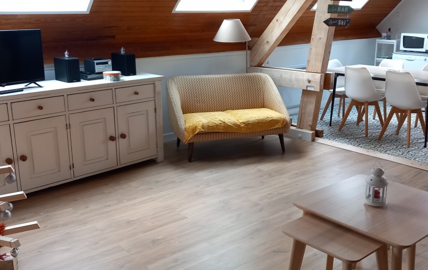 Location de vacances - Gîte à Chastreix - séjour salon
