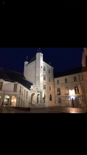 Location de vacances - Appartement à Dijon - Dijon by night : cour de la mairie et Musée des beaux arts